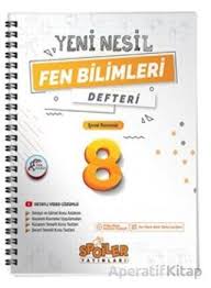 SPOİLER 8. SINIF FEN BİLİMLERİ DEFTER