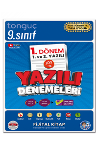 TONGUÇ 9. SINIF YAZILI DENEMELERİ 1. DÖNEM 1 VE 2. YAZILI