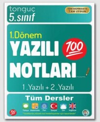 TONGUÇ 5. SINIF YAZILI NOTLARI 1. DÖNEM 1 VE 2. YAZILI