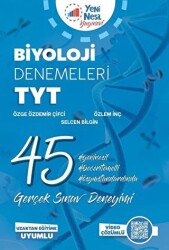 YENİNESİL YKS TYT BİYOLOJİ 45 DENEME SINAVI VİDEO ÇÖZÜMLÜ *YENİ*