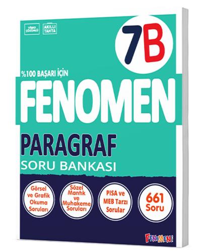 FENOMEN 7. SINIF PARAGRAF SORU BANKASI (B)