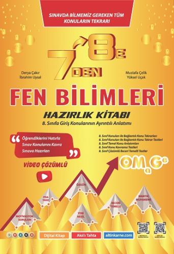 OMAGE 7 DEN 8 E LGS FEN BİLİMLERİ HAZIRLIK KİTABI