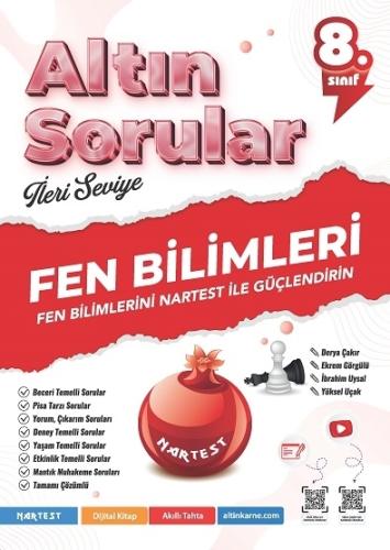 NARTEST 8. SINIF POWERUP FEN BİLİMLERİ SORU BANKASI KIRMIZI
