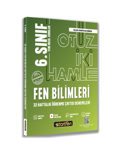STARTFEN 6. SINIF FEN BİLİMLERİ 32 DENEME HAFTALIK KAZANIM DENEMELERİ