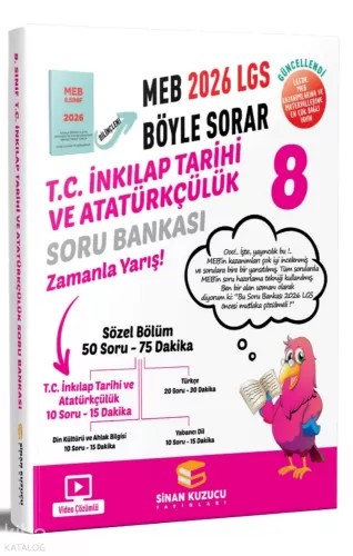 SİNAN KUZUCU 8. SINIF 2026 LGS MEB BÖYLE SORAR T.C. İNKILAP TARİHİ VE 