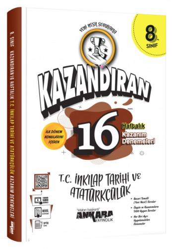 ANKARA 8. SINIF İNKİLAP KAZANDIRAN 16 DENEME