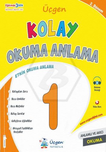 ÜÇGEN 1. SINIFKOLAY OKUMA ANLAMA - 18 HAFTA -  2. DÖNEM