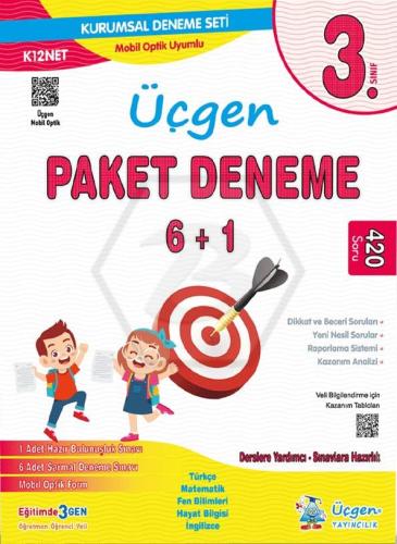 ÜÇGEN 3. SINIFPAKET DENEME 7'Lİ + MOBİL OPTİK