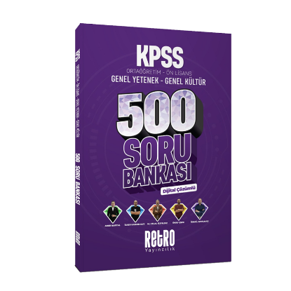 RETRO YAYINCILIK 2026 ORTAÖĞRETİM - ÖN LİSANS 500 SORU BANKASI