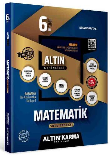 ALTIN KARMA 6. SINIF MATEMATİK ALTIN ETKİNLİKLİ KAZANIM SB (SİNAN SARI