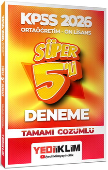 YEDİİKLİM 2026 KPSS ORTAÖĞRETİM ÖN LİSANS GENEL YETENEK GENEL KÜLTÜR T