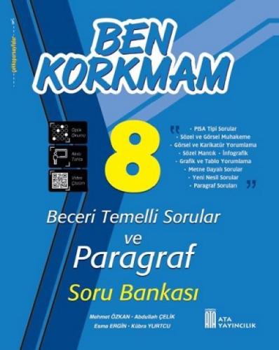ATA 8. SINIF PARAGRAF  SORU BANKASI ( BECERİ TEMELLİ SORULAR)