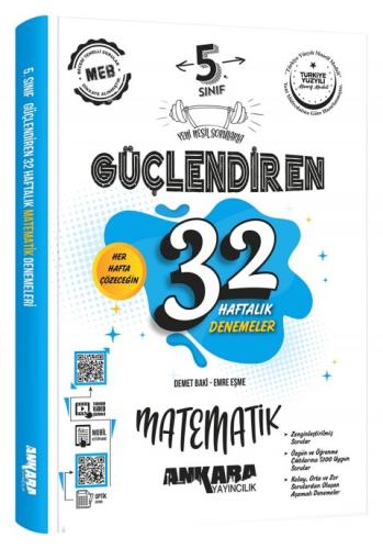ANKARA 5. SINIF GÜÇ. 32 HAFTALIK MATEMATİK KAZANIM DENEMELERİ 2025