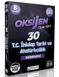 OKSİJEN 8. SINIF 30 LU İNKİLAP TARİHİ DENEME