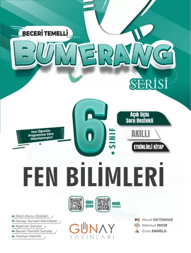 BUMERANG 6. SINIF FEN BİLİMLERİ ETKİNLİKLİ AKILLI KİTAP