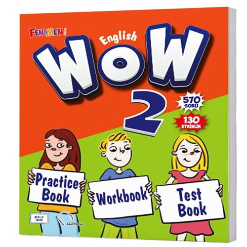 WOW 2. SINIF ENGLISH PRACTICE BOOK + WORKBOOK + TEST BOOK
