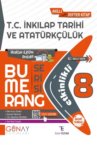GÜNAY 8. SINIF BUMERANG ETKİNLİKLİ T.C. İNKILAP TARİHİ VE ATATÜRKÇÜLÜK