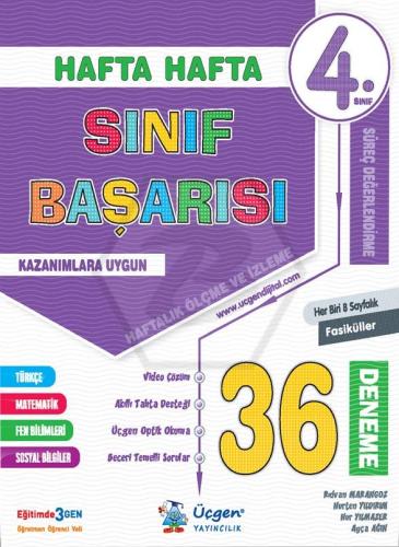 ÜÇGEN 4. SINIF HAFTA HAFTA SINIF BAŞARISI 36 FASİKÜL