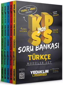 YEDİİKLİM 2026 KPSS GY-GK TAMAMI HEM YAZILI HEM VİDEO ÇÖZÜMLÜ MODÜLER 