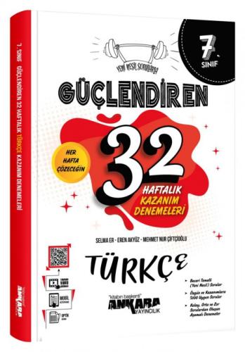 ANKARA 7. SINIF TÜRKÇE 32 HAFTALIK GÜÇLENDİREN DENEME