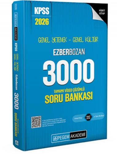 PEGEM 2026 KPSS GENEL YETENEK GENEL KÜLTÜR EZBERBOZAN 3000 TAMAMI VİDEO ÇÖZÜMLÜ