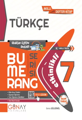 GÜNAY 7. SINIF  BUMERANG ETKİNLİKLİ TÜRKÇE