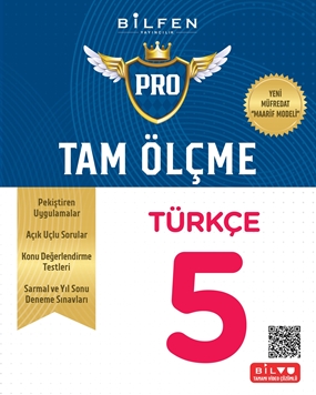 BİLFEN 5. SINIF TAM ÖLÇME PRO TÜRKÇE ETKİNLİKLİ SORU BANKASI  YENİ MÜFREDAT