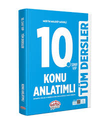 EDİTÖR 10. SINIF MAARİF MODELLİ TÜM DERSLER KONU ANLATIMLI MAVİ KİTAP