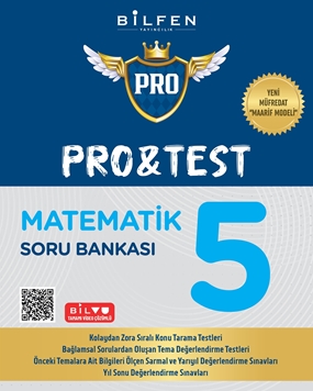 BİLFEN 5. SINIF PRO&TEST MATEMATİK  SORU BANKASI  YENİ MÜFREDAT