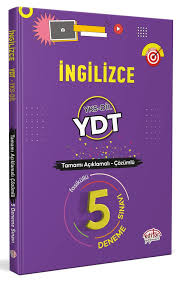 EDİTÖR İNGİLİZCE YKS-DİL YDT TAMAMI ÇÖZÜMLÜ 5 DENEME SINAVI