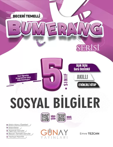 GÜNAY 5. SINIF BUMERANG ETKİNLİKLİ SOSYAL BİLGİLER